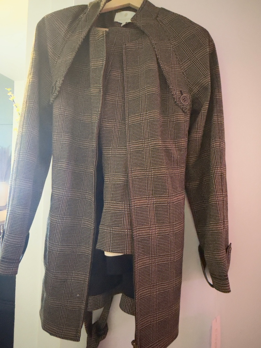 NWT Etcetera Plaid Pant Suit Size 8